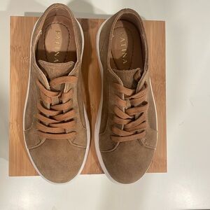 Portland Leather Goods Patina Suede Leather Sneakers